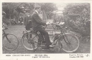 1907 Pam 300CC 2 Speed All Chain Drive Bicycle Postcard