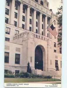 Unused Pre-1980 COURTHOUSE SCENE Shreveport Louisiana LA d2529