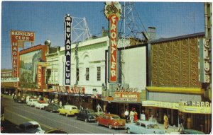 Gambling Clubs 1957 Downtown Reno Nevada Vintage Cars