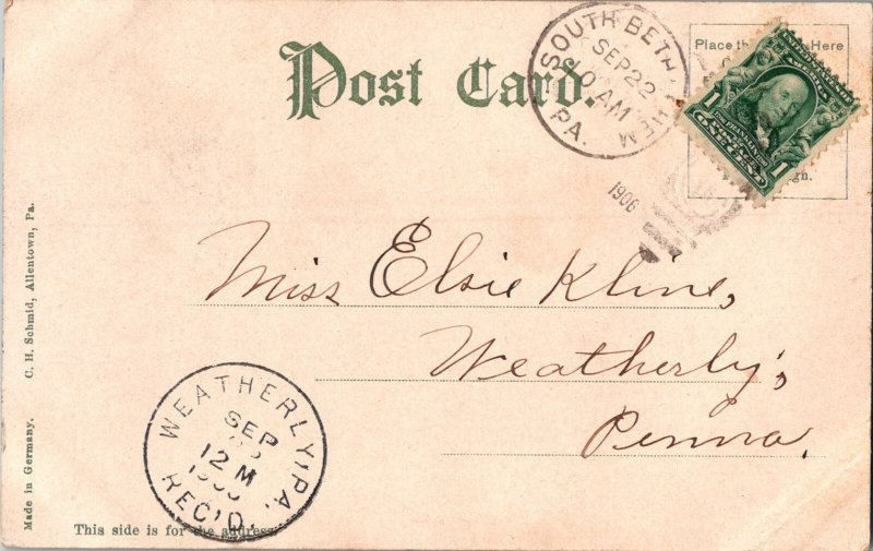 Vintage Postcard The Courthouse Allentown, Pennsylvania KJ10