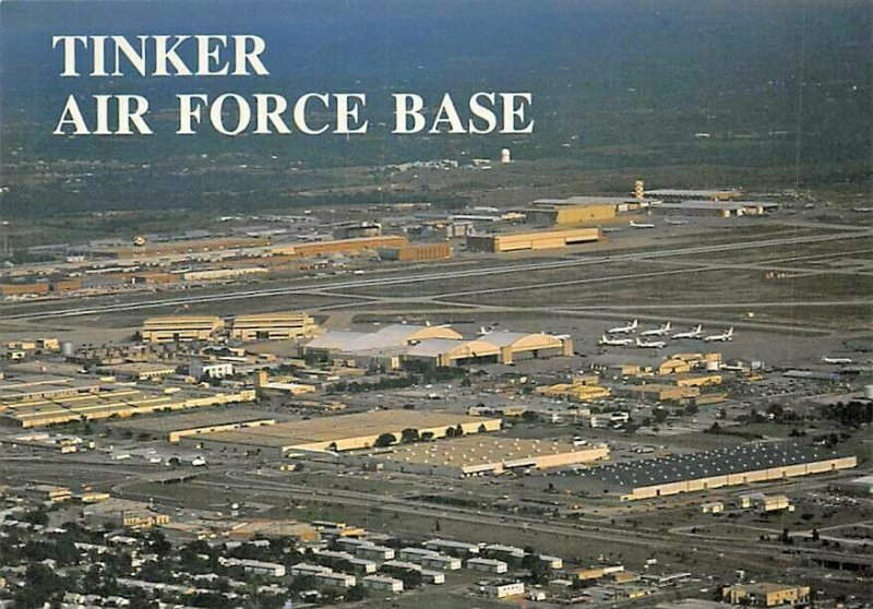 Military Airplane Postcard  TInker Air Force Base 