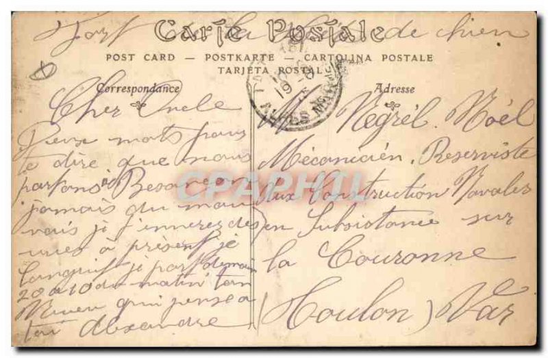 Old Postcard La Turbie General West Coast View