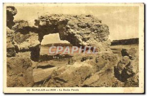 Old Postcard Saint Palais sur Mer La Roche Percee