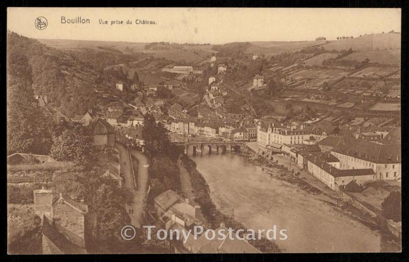 Bouillon - Vue prise du Chateau