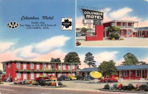 Columbus Mississippi Columbus Motel Vintage Postcard AA57268