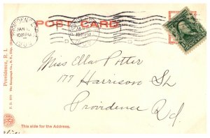 Rhode Island  Pawtucket ,Dyer Memorial , Wood Grain border
