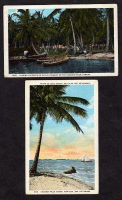 Lot 2 Coconut Postcards San Blas Chagres River PANAMA