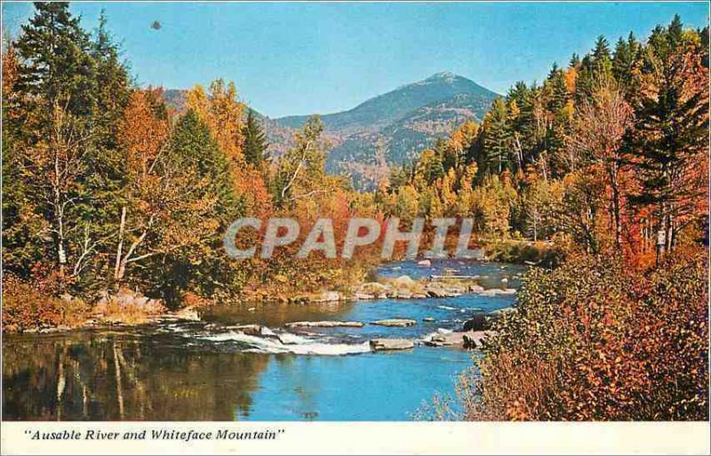 CPM New York Ausable River and Whiteface Mountain One of New York Statue's Most 