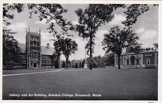 Maine Brunswick Library And Art Building Bowdin College