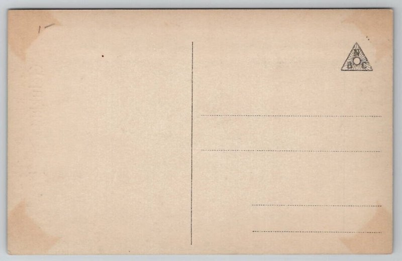 RPPC Christmas Pretty Woman Faux Snow Pine Cone Border Photo Postcard C39