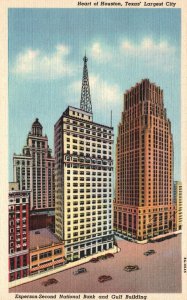 Vintage Postcard Esperson-Second National Hotel Gulf Building Houston Texas TX