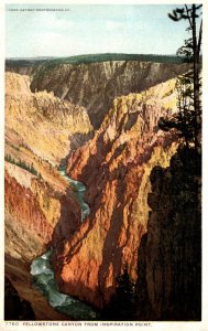 Yellowstone National Park Yellowstone Canyon From Inspiration Point Detroit P...