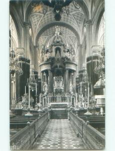 Pre-1950 rppc CHURCH INTERIOR Country Of Mexico i3713