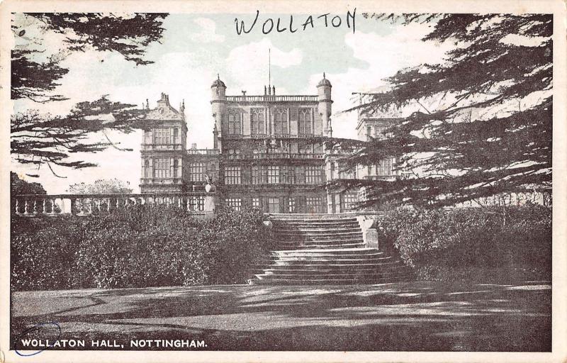 uk38519 wollaton hall nottingham real photo  uk lot 17 uk