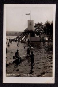 Czechoslovakia Lazne mesta domazlic Babylon Postcard Real Photo Ceskoslovensko