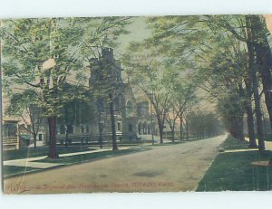 Divided-back CHURCH SCENE Toledo Ohio OH AD2048