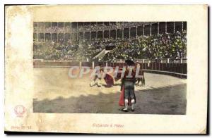 Postcard Old Entrando has Matar Corrid