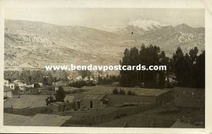 bolivia, LA PAZ, Partial View (1936) RPPC Postcard