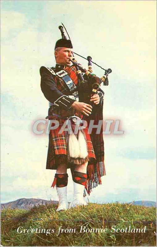 Modern Postcard Greetings from Bonnie Scotland Folklore