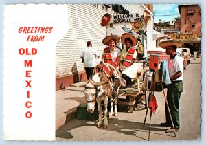 Nogales Sonora Mexico Postcard Greetings from Old Mexico c1960's Unposted