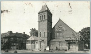 RED BANK NJ FIRST BAPTIST CHURCH MAPLE AVENUE 1947 VINTAGE POSTCARD
