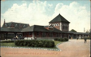 Plainfield NJ RR Train Station Depot 1908 Used Postcard