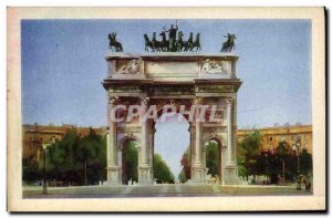 Old Postcard Milano Arco della Pace