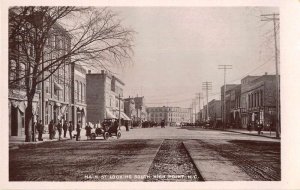 High Point North Carolina Main Street Real Photo Vintage Postcard AA31563
