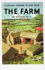 The Farm Farming Ladybird Childrens First Edition Book Postcard