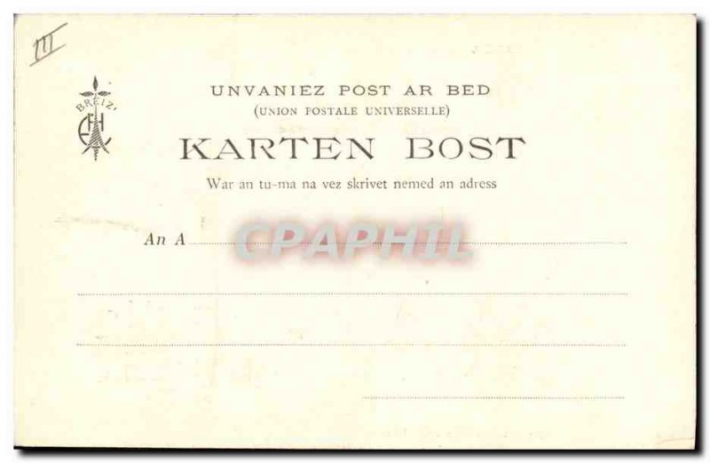 Old Postcard Folklore Botrel Interieur d & # 39auberge