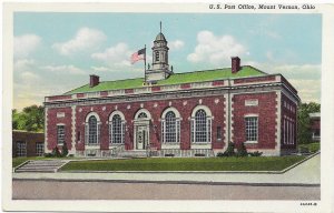 US unused.  Post Office, Mount Vernon, Ohio.  Great Card.