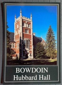 Vintage Postcard 1970-1990 Bowdoin College Hubbard Hall Brunswick Maine