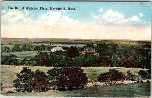 Postcard PANORAMIC SCENE Marshfield Massachusetts MA AL8560