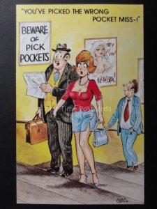 Chas: Bamforth & Co YOU'VE PICKED THE WRONG POCKET MISS!!! Pick Pocket Theme