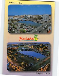 Postcard Bridgetown by Day & Night Barbados