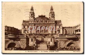 Old Postcard Monte Carlo Casino