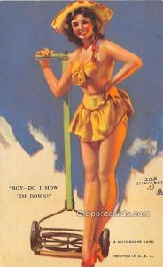 Zoe Mozert 1945 Mutoscope Artist Pin Up Girl, Non Postcard Backing Unused 