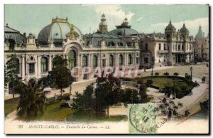 Old Postcard Monaco Monte Carlo casino Together