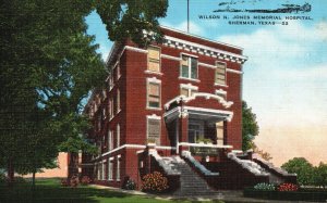 Vintage Postcard Wilson N. Jones Memorial Hospital Medical Building Sherman TX