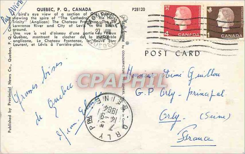 Postcard Modern Canada Quebec