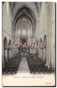 Old Postcard Laval Interior of the Church of Avesni?res