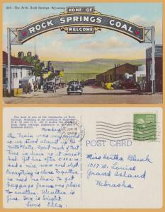 Rock Springs, WYO, The Rock Springs Coal Arch - 1951