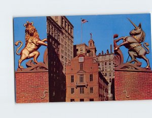 Postcard Old State House, Boston, Massachusetts, USA