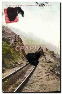 Old Postcard Summit of The Rockies Nearinbg Butte on the NPRR