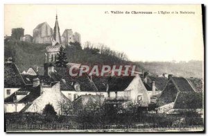Old Postcard Chevreuse Vallee De L & # 39Eglise And Madeleine