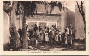 Morocco Casablanca Derb Sultan La Fontaine Vintage Postcard 03.83