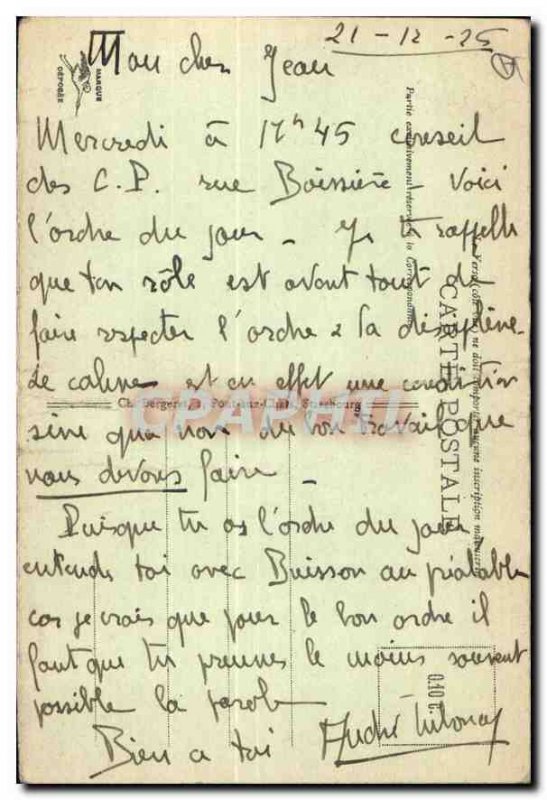 Old Postcard Thann Ruins Engelsbourg