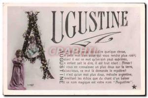 Postcard Old Augustine Surname