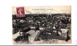 BF16346 chalons sur marne vue generale france front/back image