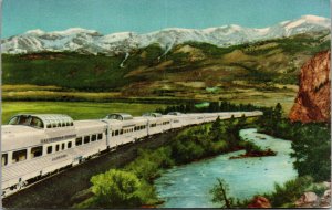 Vtg California Zephyr Passenger Train Burlington Rio Grande Railroad Postcard